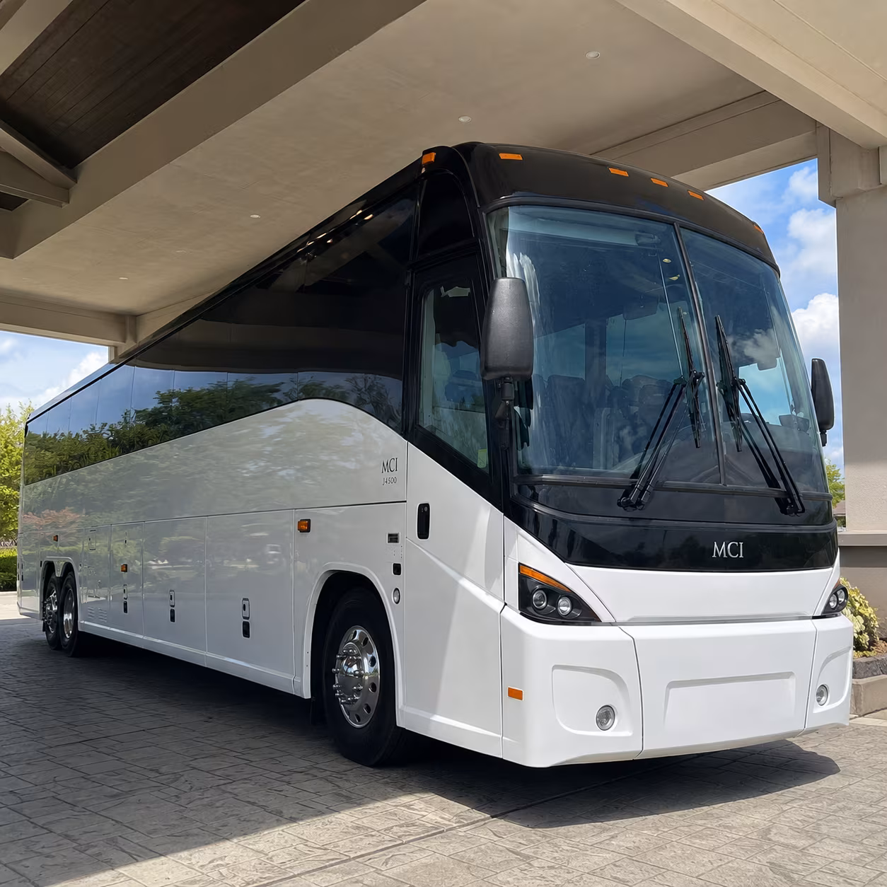 corporate campus shuttle buses across the triad