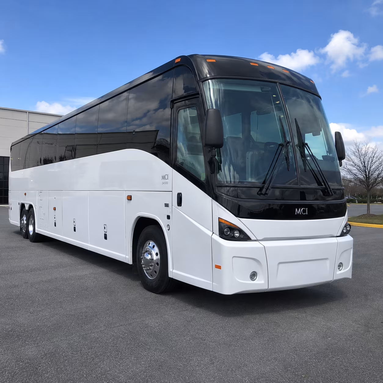 greensboro charter bus rental exterior