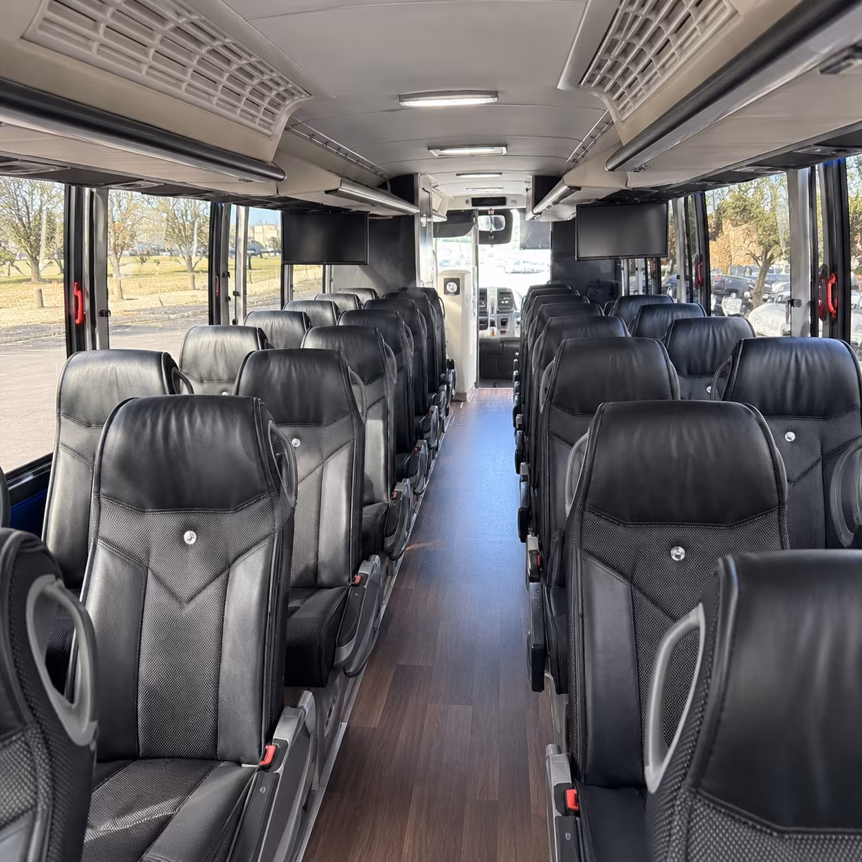 greensboro charter bus rental inside
