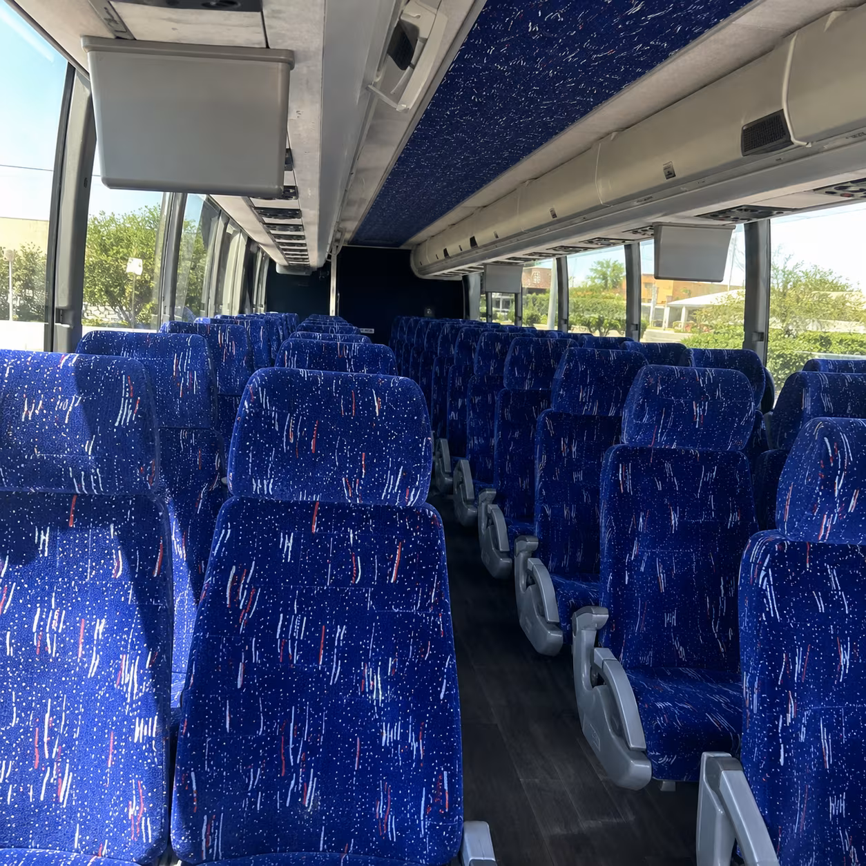 greensboro charter bus rental interior