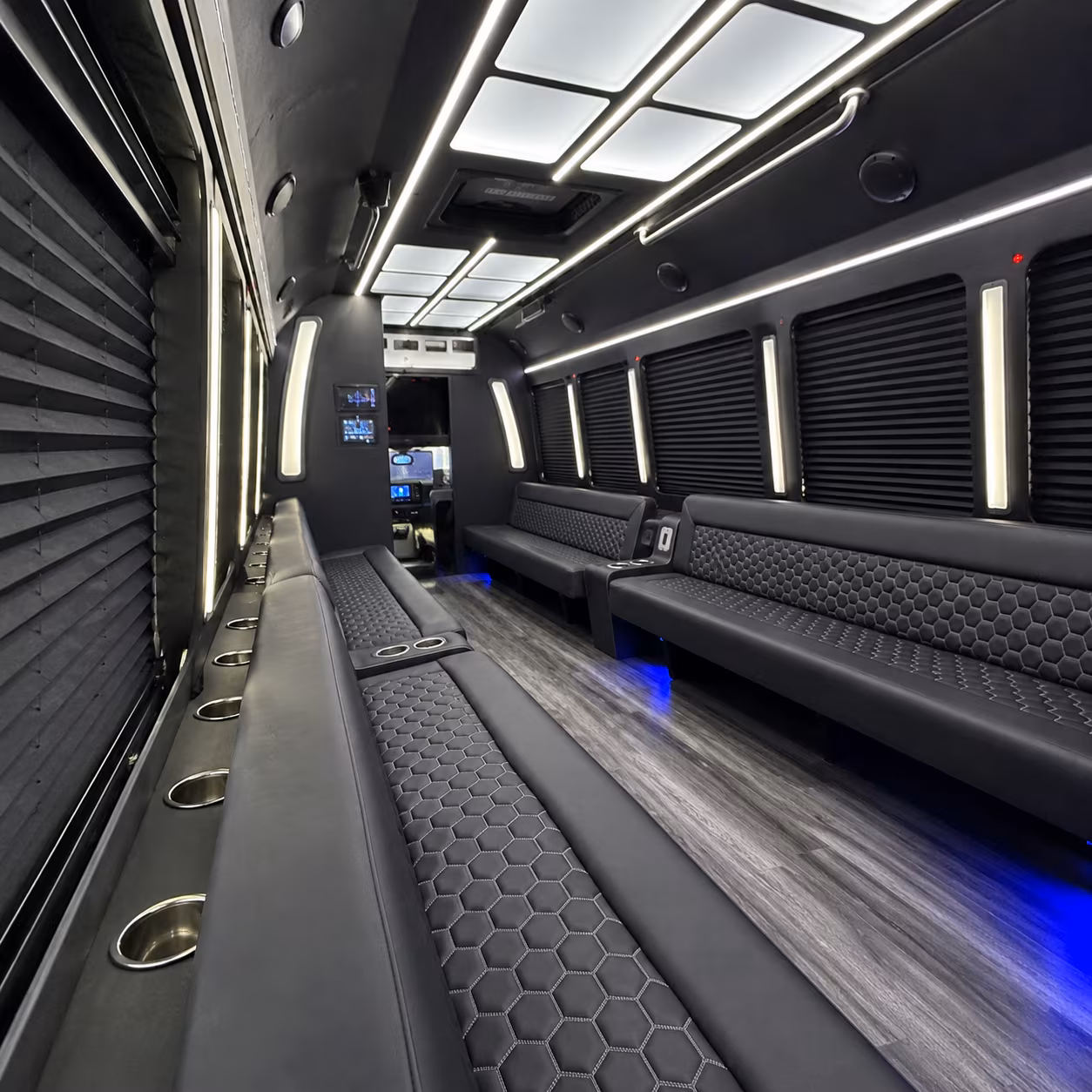 greensboro party bus rental interior