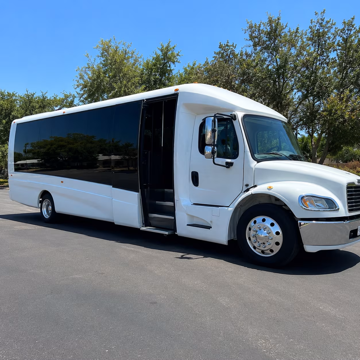 minibuses for smaller prom groups heading downtown greensboro